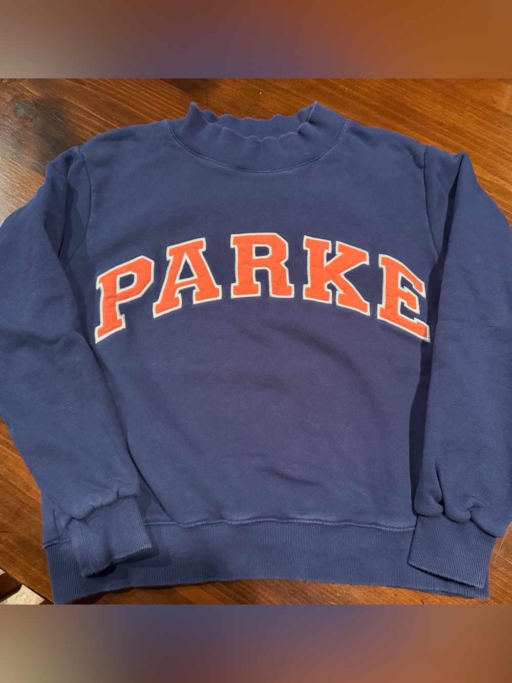 Parke Blue and Orange Mockneck - Size S/M